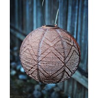 Allsop 31406 Soji Stella Market Handmade Led Outdoor Solar Lantern 12X12 Copper