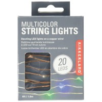 Kikkerland String Lights, Battery Operated, Multicolor