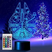 Millennium Falcon Star Wars Lighting Gadget Lamp Decor Awesome Gift