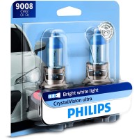 Philips CrystalVision ultra is for drivers seeking to personalize their vehicles With CrystalVision ultra drivers enjoy a look that is unmatched in a DOT compliant bulb CrystalVision ultra provides a bright white light on the road at night while its bluec