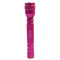 Police Security Maiden Ultra Bright Led Flashlight -180 Lumens -150 Meter Beam Distance -Small, Powerful, Compact & Water Resistant - Edc, Home Security & Camping Battery Powered Flashlight - Pink