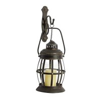 Deco 79 Metal Pillar Wall Sconce With Lantern Style, 7