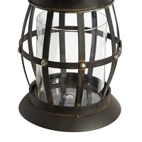 Deco 79 Metal Pillar Wall Sconce With Lantern Style, 7