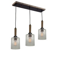 Artcraft Lighting Legno Rustico Island Light Dark Pinebrunito