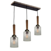 Artcraft Lighting Legno Rustico Island Light Dark Pinebrunito