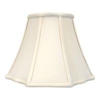 Royal Designs, Inc. Bso-701-18Bg Flare Bottom Outside Corner Scallop Basic Lamp Shade, 10 X 18 X 13, Beige