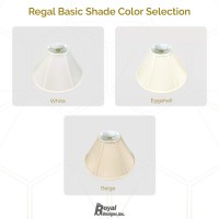 Royal Designs, Inc. Empire Lamp Shade, Bs-706-16Wh, White, 6 X 16 X 10