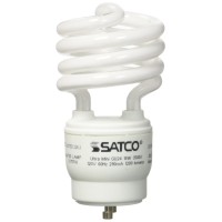 Satco 08229-18W Cfl T2/Gu24/3500K/120V/1Pk S8229 Twist Style Twist And Lock Base Compact Fluorescent Light Bulb