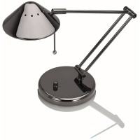 V-Light Desk Lamp, Table Lamp, Desk Light With 3 Point Adjustable Arm, Bedside Lamps, Black Chrome