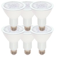 (Case Of 6) Satco S9091 11 Watt (75 Watt) Par30 Long Neck Led Cool White 4000K 40 Beam Ditto Light Bulb, Dimmable