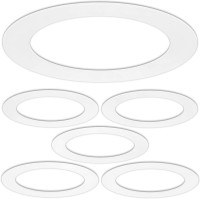 5 Pack Gloss White Goof Trim Ring For 6