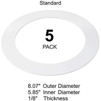 5 Pack Gloss White Goof Trim Ring For 6