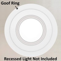 25 Pack Gloss White Goof Trim Ring For 6