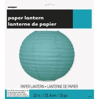 Create an colorful backdrop at any celebration with this Round Teal Paper Lantern Hang this paper lantern from the ceiling or in an archway at the next wedding luau party or bridal shower to add some vibrant color to the room To create an eyecatching disp