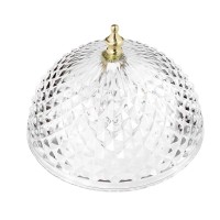 Evelots Clip On Shade For Ceiling Light Bulb Or Lamp-Antique-Diamond Cut-Acrylic