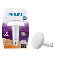 (4-Pack) Philips 455444 65 Watt Equivalent Slimstyle Br30 Led Soft White Light Bulb, Dimmable, High Cri