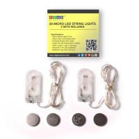 Rtgs Products Warm White Colored Led Lights Indoor And Outdoor String Lights, Fairy Lights Battery Powered For Patio, Bedroom, Holiday Decor, Etc