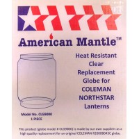 American Mantle Replacement Lantern Globe For Coleman Northstar Lanterns