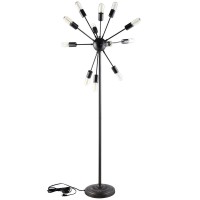 Center your focus with a blaze of light designed to convey bursts of energy while illuminating your entire room Whether you create a festive atmosphere with colorful or classic white bulbs Spectrum brightens every corner in this floor lamp brimming with e