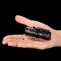 Nitecore Cree Xml2 900 Lm Led Flashlight Secondary Red With 18350 Battery, Black, Left/Right