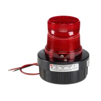 Federal Signal Av1St-120R Strobe Combination Audible/Visual Signal, Pipe/Surface Mount, 120 Vac, Red