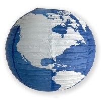 Paperlanternstore.Com 16 Inch World Paper Lantern