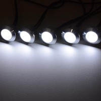 Features Inground Deck Lighting 15 pack LED Deck Lights each with 3 cool white LED beads much brighter than others only with 2 LED beads designed to light up your path for safer walking at night perfect for outdoor decoration adding ambiance to every corn