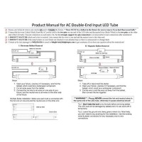 Fulight Ballast-Bypass & Clear T8 Led Tube Light - 2Ft 24-Inch 10W (18W Equivalent), Daylight 6000K, F17T8, F18T8, F20T10, F20T12/Cw, Double-End Powered, Clear Cover, Works From 85-265Vac (Pack Of 1)