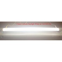 Fulight Ballast-Bypass & Clear T8 Led Tube Light - 2Ft 24-Inch 10W (18W Equivalent), Daylight 6000K, F17T8, F18T8, F20T10, F20T12/Cw, Double-End Powered, Clear Cover, Works From 85-265Vac (Pack Of 1)