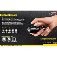 Nitecore Mh20 Cree Xm-L2 U2 1000 Lm Led Usb Rechargeable Flashlight, Black, Left/Right