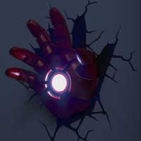 3Dlightfx 816733840598 Marvel Avengers Iron Man Hand 3D Deco Lightred