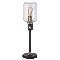 Pacific Coast Lighting Menlo Lane Black Industrial Jar Console Table Lamp