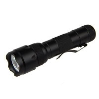 Skysted Wf-502B Single Mode 1200 Lumen Mini Portable Tactical Clip Handheld Flashlight Torch Lamp,For Outdoor Sports And Indoor Activities (Camping, Hiking, Hunting, Etc.) (Black)