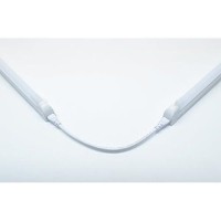 Led (2) White 4-Foot Integrated T5 Tube Light Fixture - Smd2835 - 6500K - 24W With Us Plug + Linkable Cable