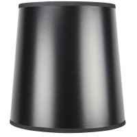 10X12X12 Black Parchment Gold-Lined Drum Lampshade With Brass Spider Fitter - Perfect For Table And Desk Lamps - Medium, Black