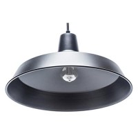 Globe Electric 65155 1-Light Industrial Warehouse Pendant, Matte Black, E26 Base Socket, Kitchen Island, Caf�, Decorative, Ceiling Hanging Light Fixture, Modern, Vintage, Bulb Not Included