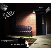 Sunlong Solar Motion Sensor Light Outdoor Solar Wall Light Waterproof Solar Security Light Pir Sensor Solar Lights For Front Door Patio Deck Pathway (Natural White)