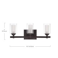 Craftmade 16720Esp3 Celeste Vanity Wall Lighting, 3-Light, 180 Watts, Espresso (20