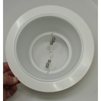 10 Pack-White Light Trim Ring Recessed Can 6