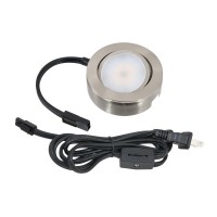 Mvp Single Puck Kit Easy To Install Dimmable Swivel Puck Lights Linkable Cetlus Listed 234Inch Diameter 43Watt 2700K