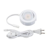 Mvp Single Puck Kit Easy To Install Dimmable Swivel Puck Lights Linkable Cetlus Listed 234Inch Diameter 43Watt 2700K