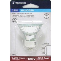 Westinghouse Lighting 0478700 25 Watt Mr16 Halogen Flood Clear Lens Light Bulb With Gu10 Base, No Size, No Color