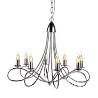 The Lyndon collection provides outstanding eye appeal coupled with a clean basic approach to lightingFeaturesType Pendant lampStyle Transitionalcollection Lyndon8 Light BulbsBulb Type E1260 WattsMax Wattage 480Voltage 110V125VFinish Polished NickelUL 38 U