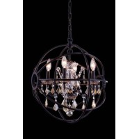 Shades of the past and present merge with new age design to create the geneva The old world feel of a classic crystal chandelier suspended in the modern take on the gyroscope Many finishes and shades of crystal make this a custom classicFeaturesType Penda