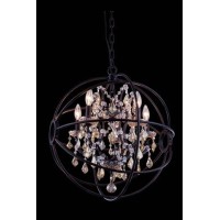 Shades of the past and present merge with new age design to create the geneva The old world feel of a classic crystal chandelier suspended in the modern take on the gyroscope Many finishes and shades of crystal make this a custom classicFeaturesType Penda