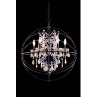 Shades of the past and present merge with new age design to create the geneva The old world feel of a classic crystal chandelier suspended in the modern take on the gyroscope Many finishes and shades of crystal make this a custom classicFeaturesType Penda