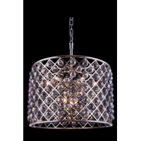 Hand polished clear crystal spheres hang like gems from a forged iron grid The circle meets the square in an explosion of reflection Also comes with multifaceted crystal balls in golden teak or silver shadowFeaturesType Pendant lampStyle Transitionalcolle