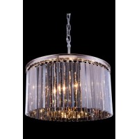 crystal bars in clear or rich and vibrant hues of gold or silver exploding with prisms layered in circular or rectangular shapes The Sydney will satisfy your desire to hold the past and embrace the future at the same timeFeaturesType Pendant lampStyle Tra