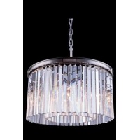 crystal bars in clear or rich and vibrant hues of gold or silver exploding with prisms layered in circular or rectangular shapes The Sydney will satisfy your desire to hold the past and embrace the future at the same timeFeaturesType Pendant lampStyle Tra