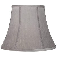 Pewter Gray Medium Bell Lamp Shade 8